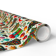 Load image into Gallery viewer, Wrapping Papers - African American Santa Christmas Wrapping Paper