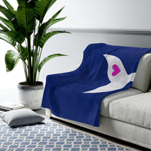 Load image into Gallery viewer, Whales Tale Velveteen Plush Blanket | SaltAndBlueLife