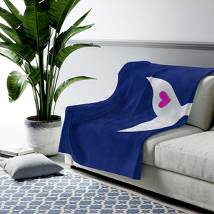 Whales Tale Velveteen Plush Blanket | SaltAndBlueLife