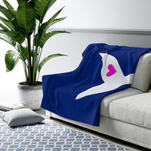 Load image into Gallery viewer, Whales Tale Sherpa Fleece Blanket | SaltAndBlueLife
