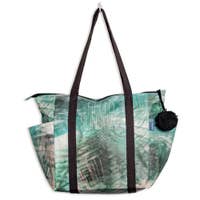 Load image into Gallery viewer, Hello Sunshine Zipper Tote | SaltAndBlueLife