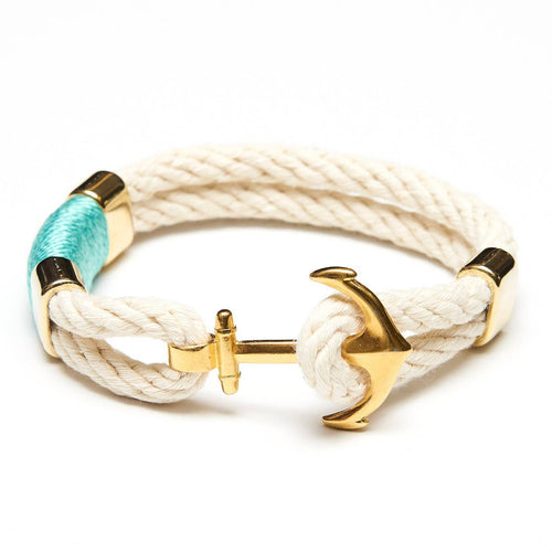 Waverly Bracelet - Ivory/Turquoise/Gold | SaltAndBlueLife